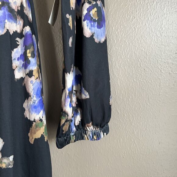 Nine Britton Maxi Dress Womens Large Long Sleeve V-Neck Stretch Stitch Fix - Picture 4 of 11